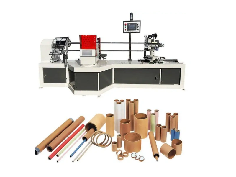 máquina de fabricación de tubos de papel en espiral nrcc nrc machine nrc150c máquina de fabricación de tubos de papel en espiral de dos cabezales