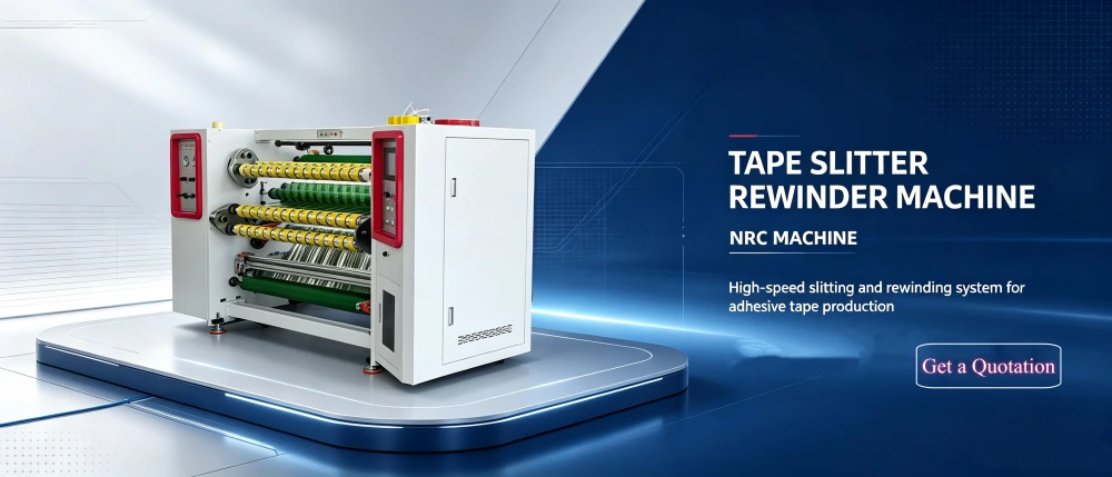 front picture of adhesive tape making machine made from nrc machine