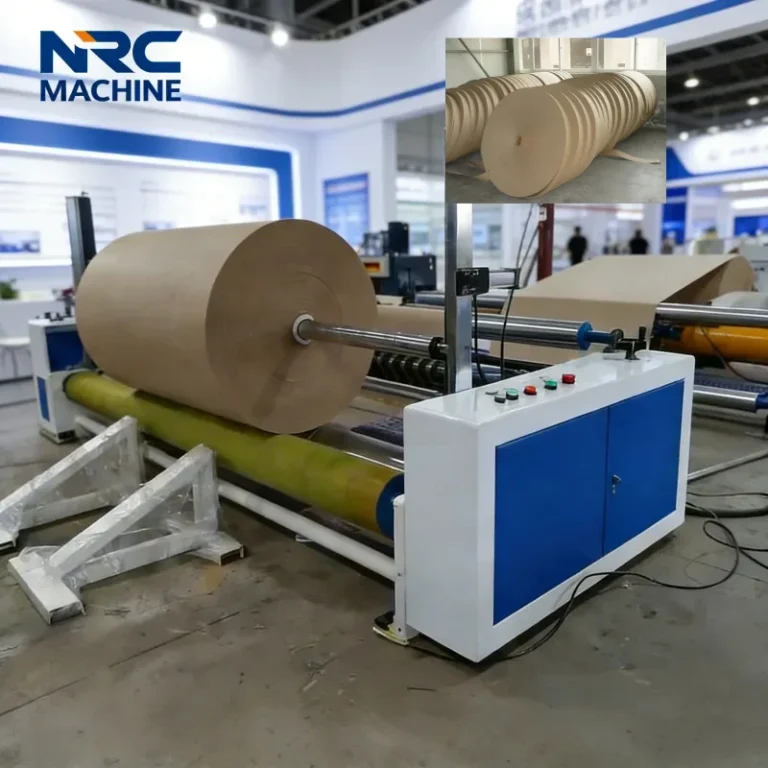 Automatic Kraft Paper Roll Slitter Rewinder Machine