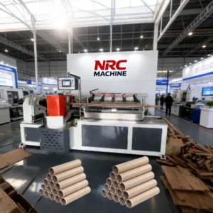 Two Heads Spiral Paper Core Machine With Multi Cutters