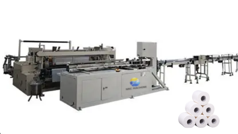 High Speed Roll Converting Machine for Making Toilet Paper