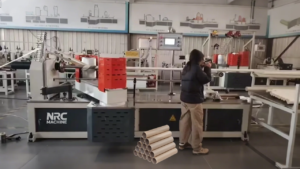 kraft paper core machine with servo motor