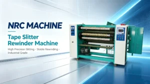 macchina per il taglio e l'avvolgimento nel settore della produzione di nastri adesivi