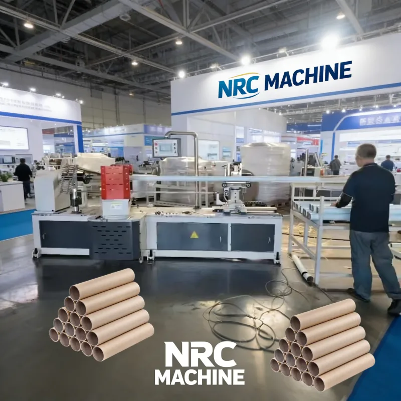 Two Heads Paper Tube Making Machine