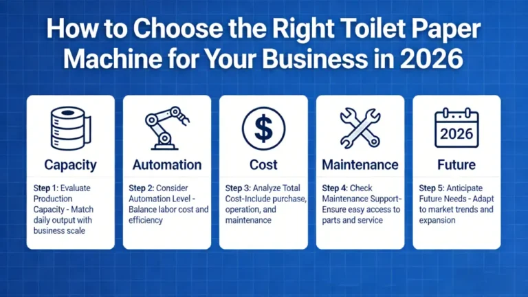 Cách chọn máy sản xuất giấy vệ sinh phù hợp cho doanh nghiệp của bạn vào năm 2026