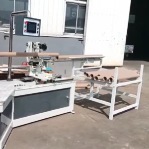 Servo motor driven spiral tube making machine for paper core production