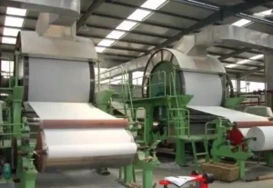 Bamboo pulp parent tissue toilet paper making machine