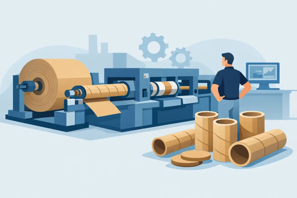 Kraft Çekirdekler için Kağıt Tüp Yapma Makinesi Seçimi