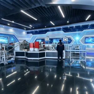 operating picture of NRC200 spiral carton tube production machine