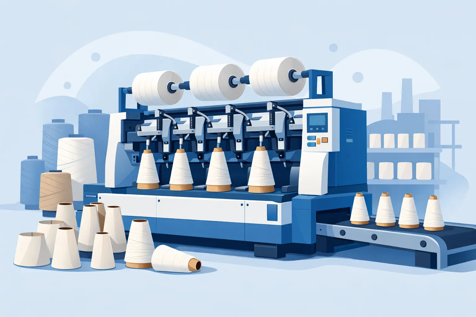 textile paper cone machine for yarn winding - nrc machine