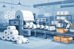 Toilet Paper Line Installation Example