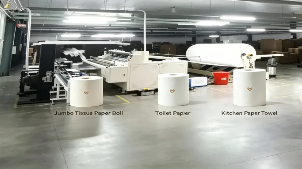 full automatic toilet roll machine
