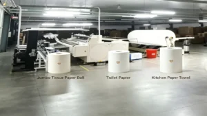 full automatic toilet roll machine