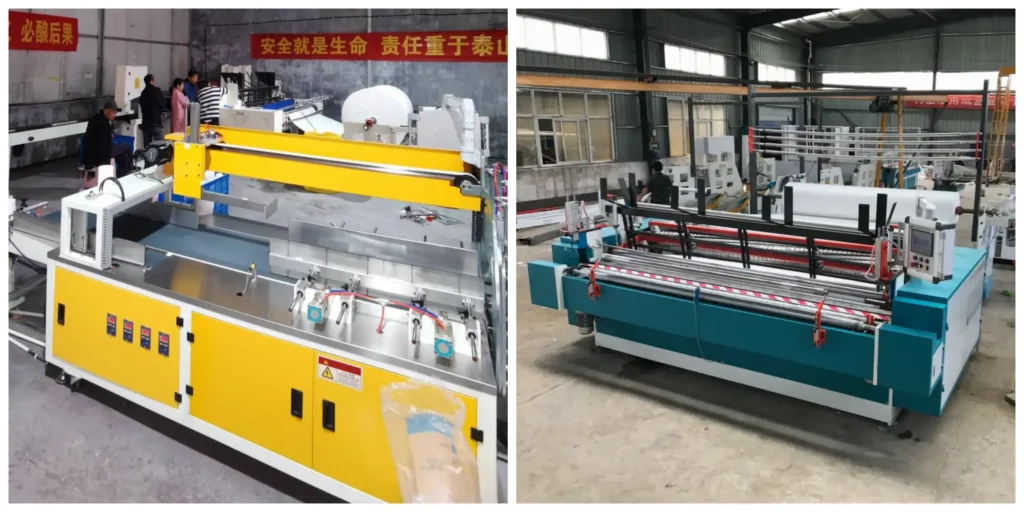 full line of toilet roll machine