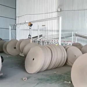 paper roll racks from big diameter spiral paper tube machine
