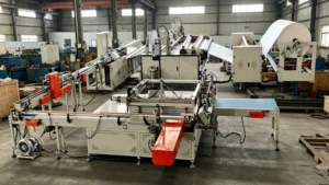 Toilet Roll Machine in Working