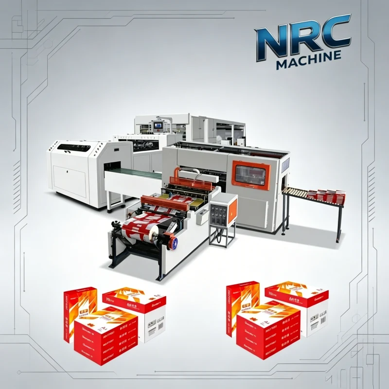 Precio de una máquina de fabricación de papel de dos rodillos Máquina NRC Precio de una máquina para fabricar papel A4 de dos bobinas - NRC Machine