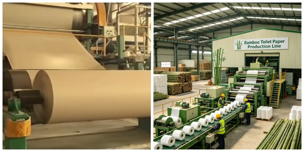 paper factory bamboo paper making machine toilet tissue