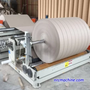 finished rolls from the machine for kraft paper slitting and rewinding