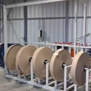 paper rolls rack of d multi-blades tube making machine