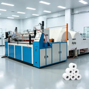 rewinder of nrc fully automatic toilet paper machine peru