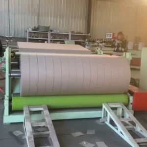 running machine for kraft paper slitting and rewinding