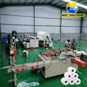 whole picture of full automatic production machine for toilet paper
