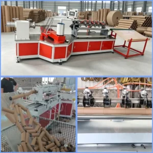 full line of two heads multi knives paper core making machine