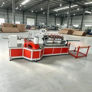 two heads multi knives paper core making machine in workshop