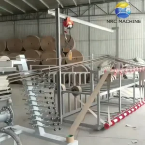 paper rolls rack on spiral paper tube winder machine for mexico market